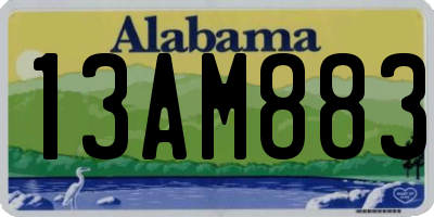 AL license plate 13AM883