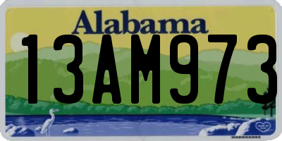 AL license plate 13AM973