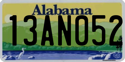 AL license plate 13AN052