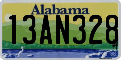 AL license plate 13AN328