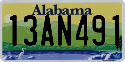 AL license plate 13AN491