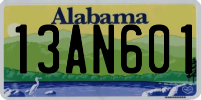 AL license plate 13AN601