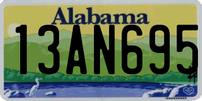 AL license plate 13AN695