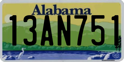 AL license plate 13AN751