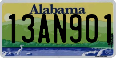 AL license plate 13AN901