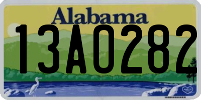 AL license plate 13AO282