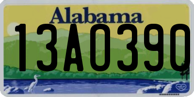 AL license plate 13AO390