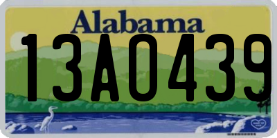 AL license plate 13AO439