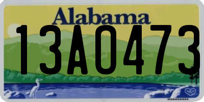 AL license plate 13AO473