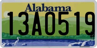 AL license plate 13AO519