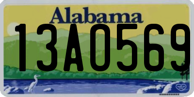 AL license plate 13AO569