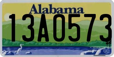 AL license plate 13AO573