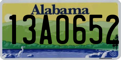 AL license plate 13AO652