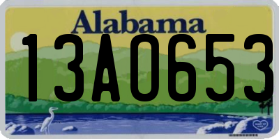 AL license plate 13AO653