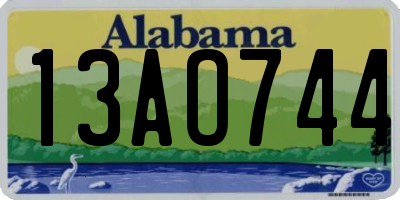 AL license plate 13AO744