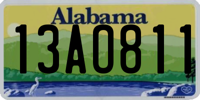 AL license plate 13AO811