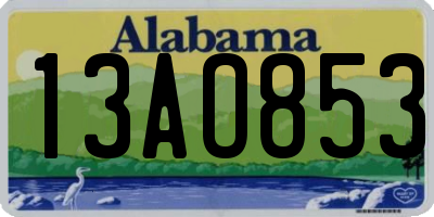 AL license plate 13AO853