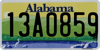 AL license plate 13AO859