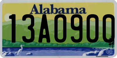 AL license plate 13AO900
