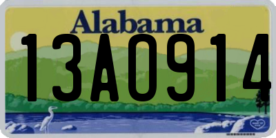 AL license plate 13AO914