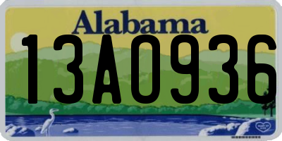 AL license plate 13AO936