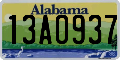AL license plate 13AO937