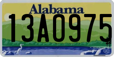 AL license plate 13AO975