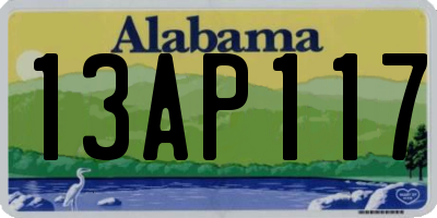 AL license plate 13AP117