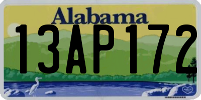 AL license plate 13AP172