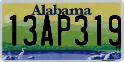 AL license plate 13AP319