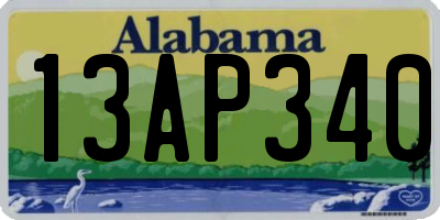 AL license plate 13AP340