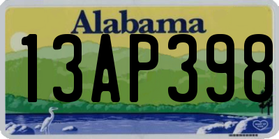 AL license plate 13AP398