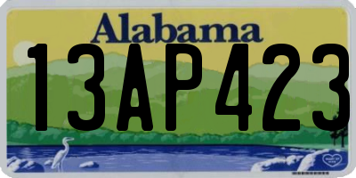 AL license plate 13AP423