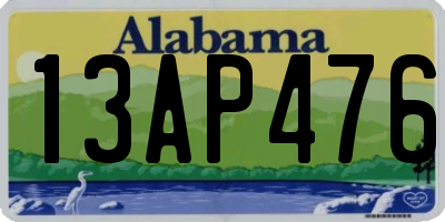 AL license plate 13AP476