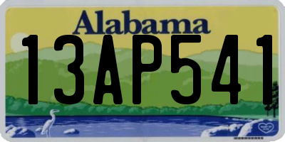 AL license plate 13AP541