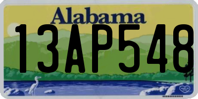 AL license plate 13AP548