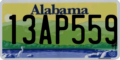 AL license plate 13AP559