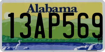 AL license plate 13AP569