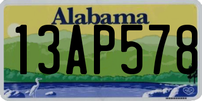 AL license plate 13AP578