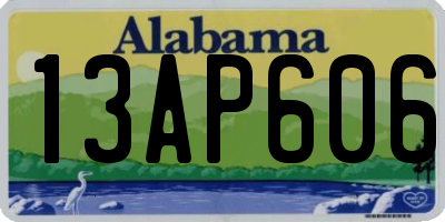 AL license plate 13AP606