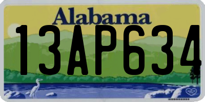 AL license plate 13AP634