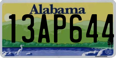 AL license plate 13AP644