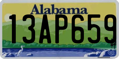 AL license plate 13AP659