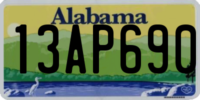 AL license plate 13AP690