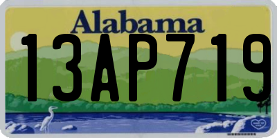 AL license plate 13AP719