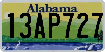 AL license plate 13AP727