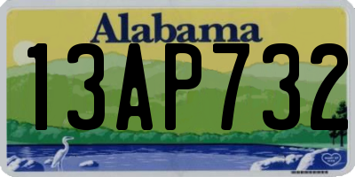 AL license plate 13AP732
