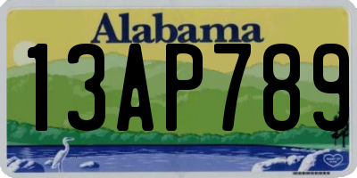 AL license plate 13AP789