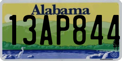 AL license plate 13AP844