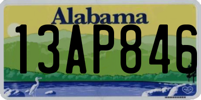 AL license plate 13AP846